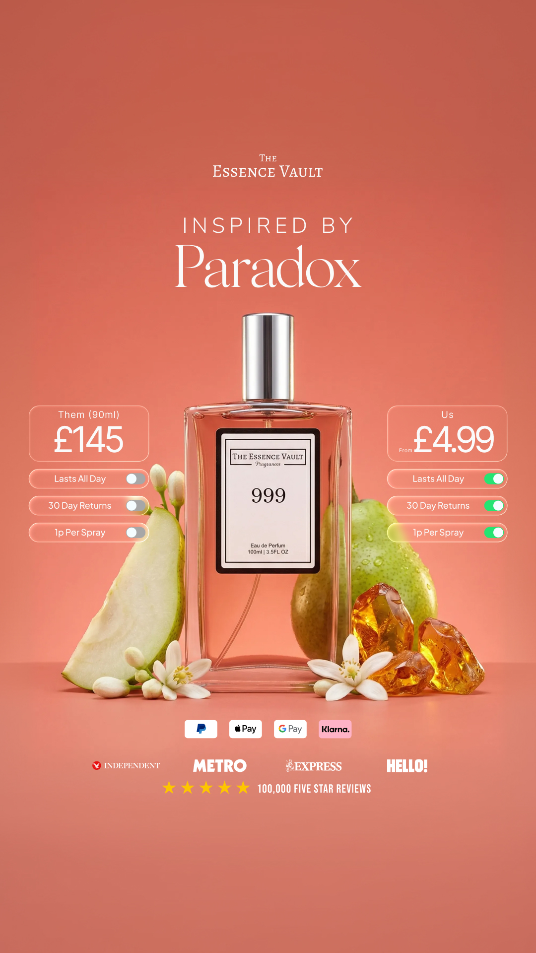 The Essence Vault Facebook ad