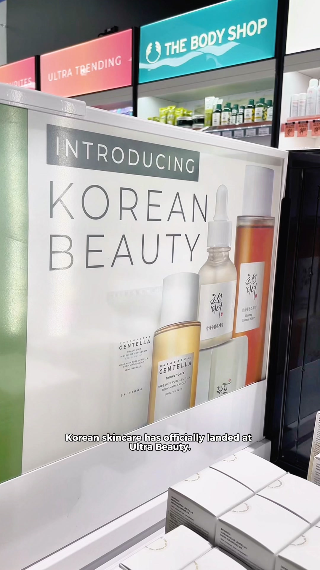 Ultra Beauty Facebook ad: Shop Korean Skincare