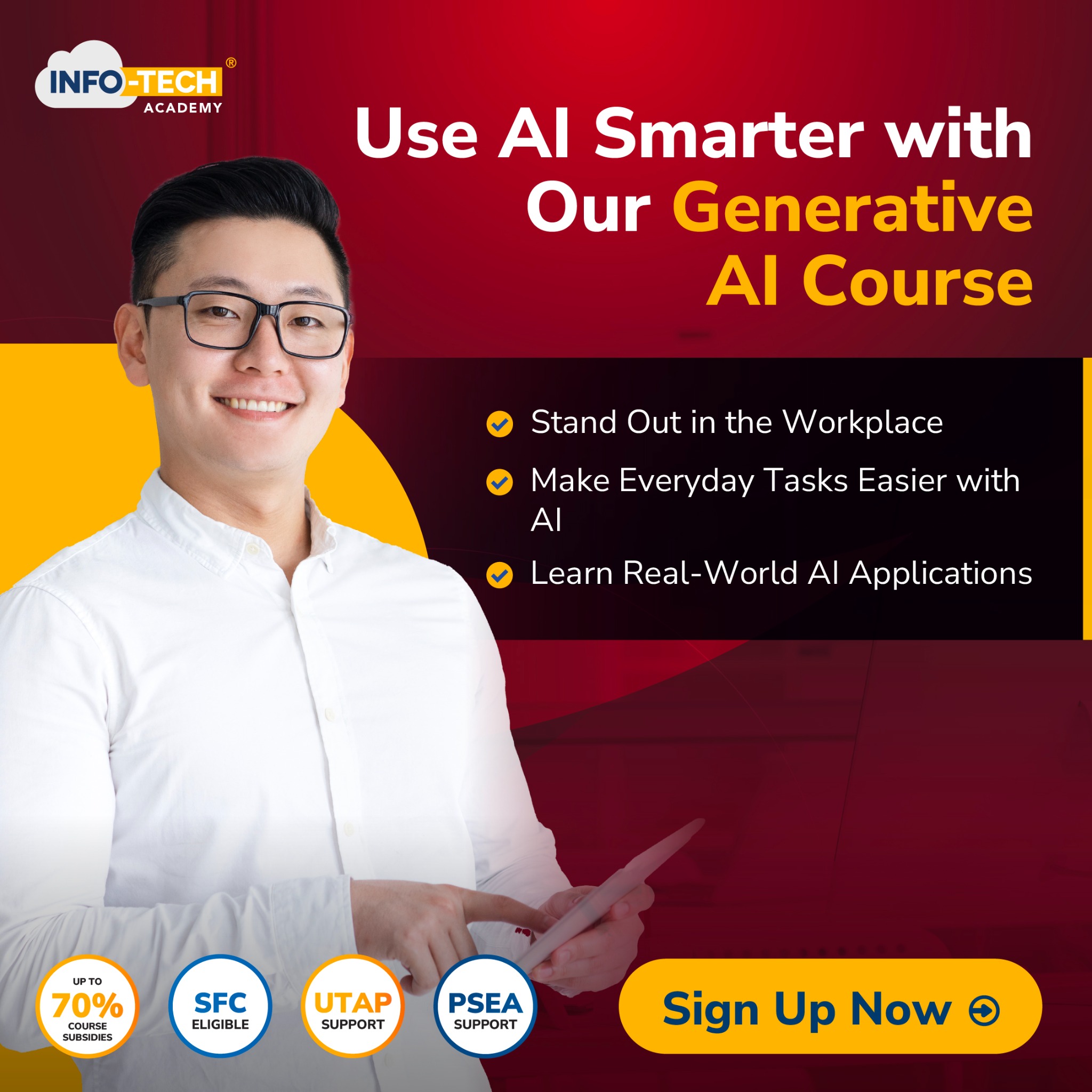 Info-Tech Academy Facebook ad