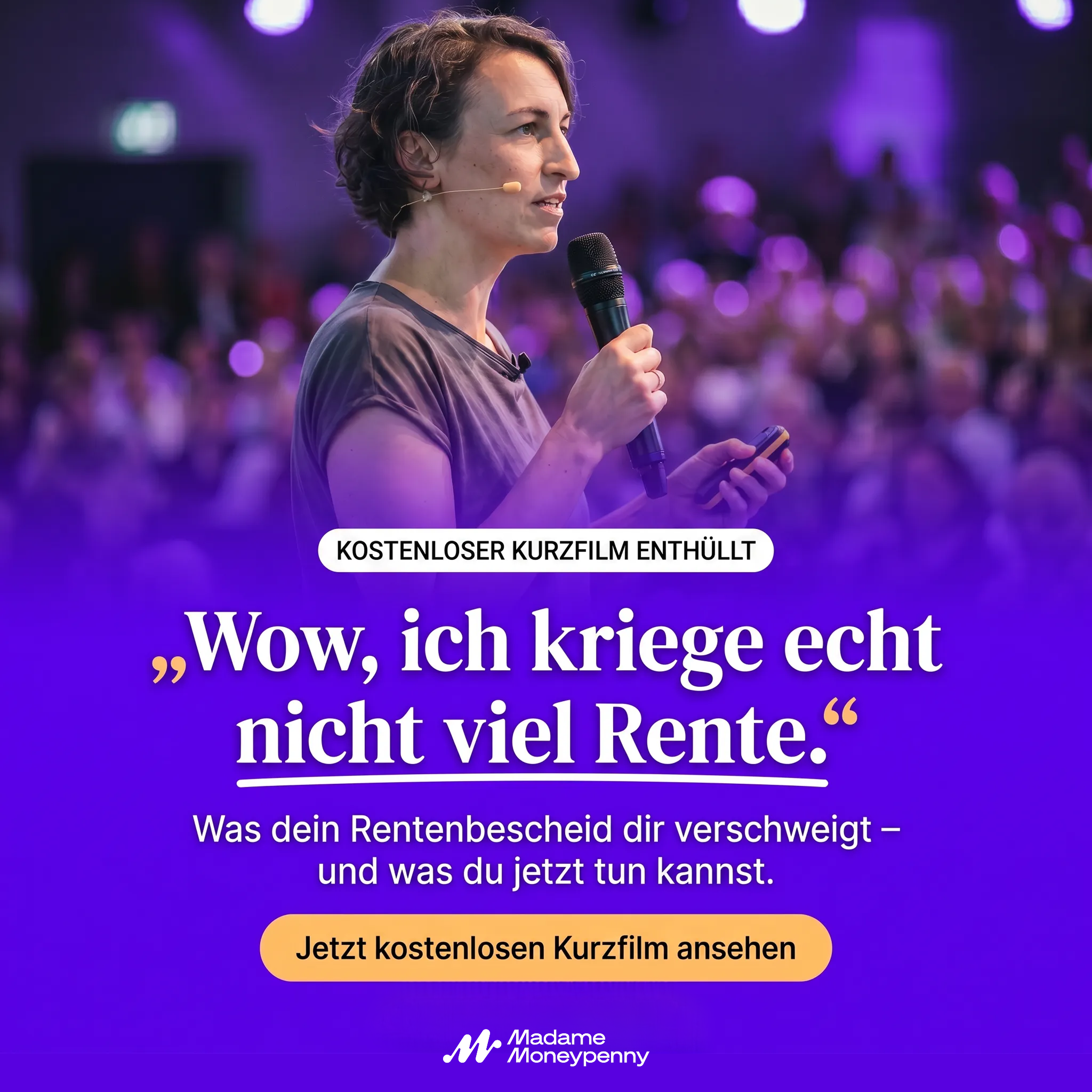 Madame Moneypenny Facebook ad
