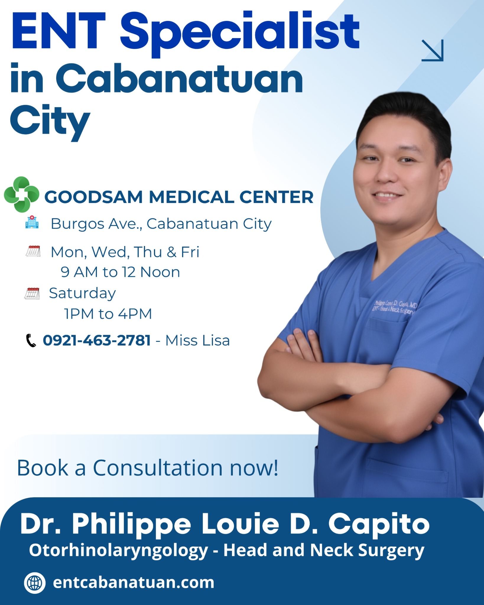 Dr. Phil Capito ENT Doctor - Nueva Ecija Facebook ad from Nov 6, 2025