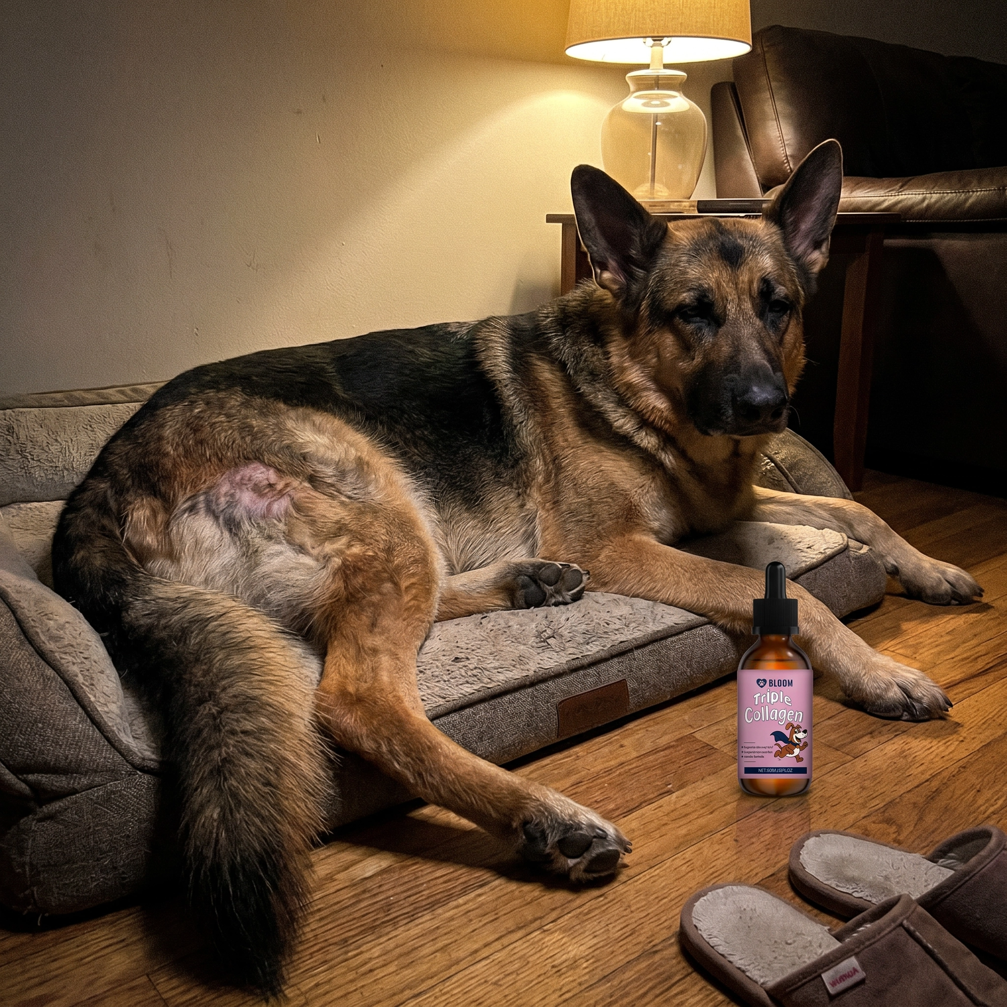 Healthy Dog Journal Facebook ad: Gave Him Collagen For 7 Months. His Skin Got Worse.