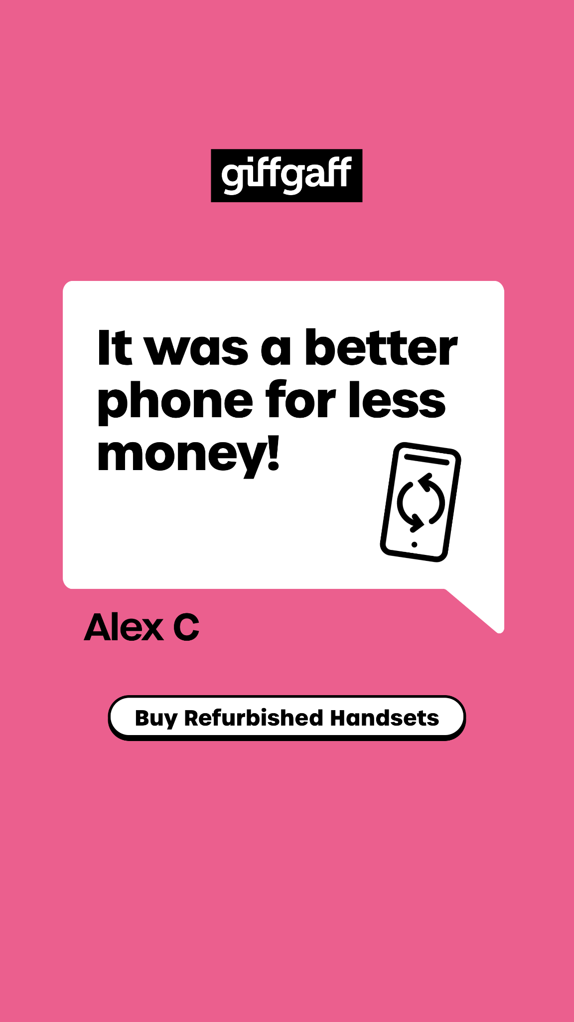 giffgaff Facebook ad