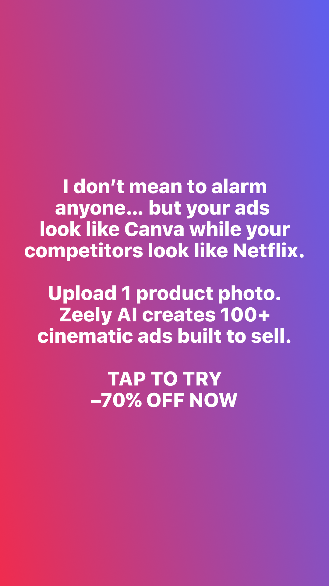 Zeely Facebook ad