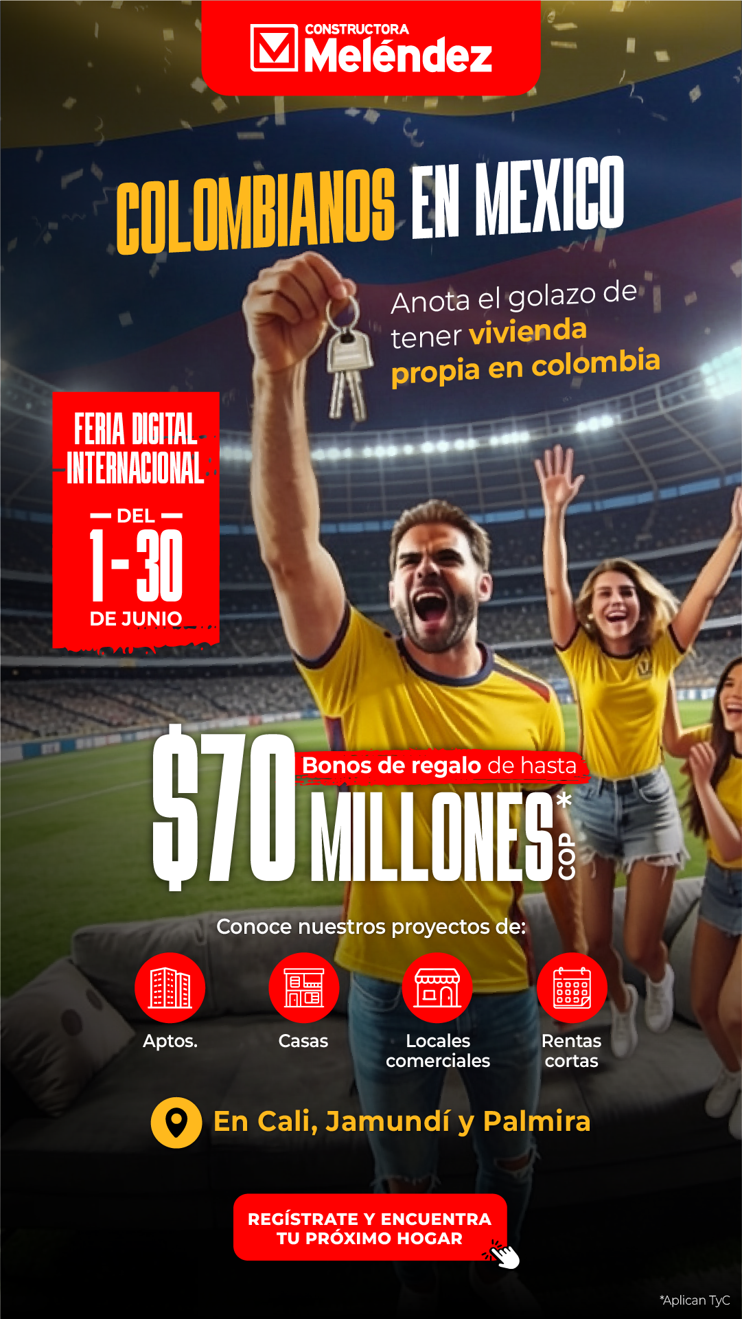 Constructora Meléndez Facebook ad from Jun 2, 2026