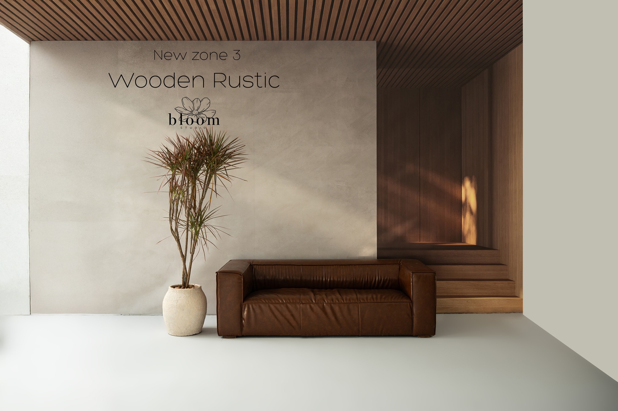 Bloom studio Facebook ad: NEW ZONE 3, WOODEN RUSTIC | BLOOM STUDIO