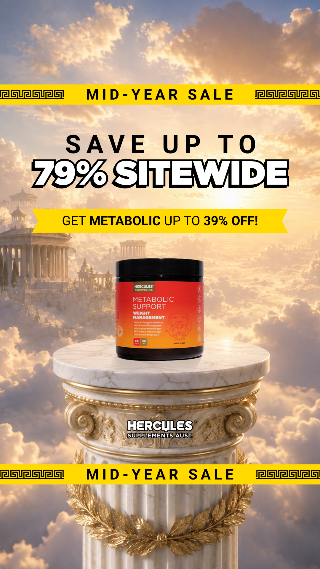 Hercules Supplements Aust Facebook ad