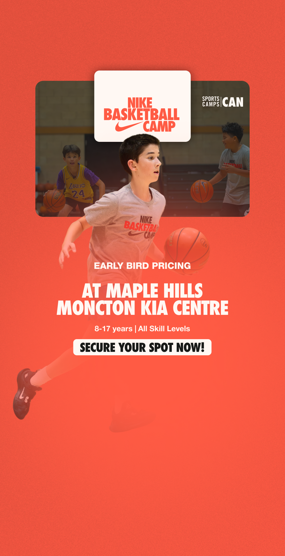 Nike Sports Camps Canada Facebook ad