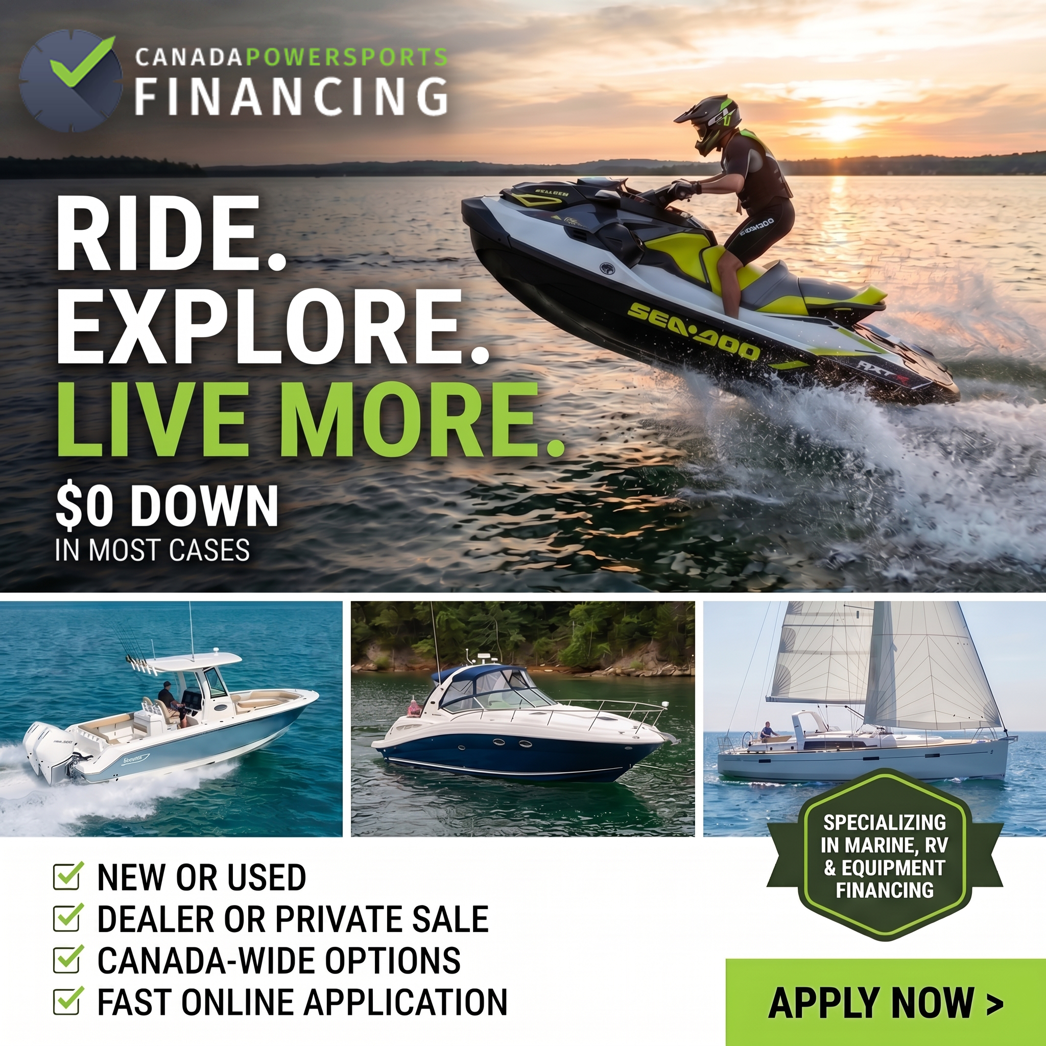 Canada Powersports Financing Facebook ad