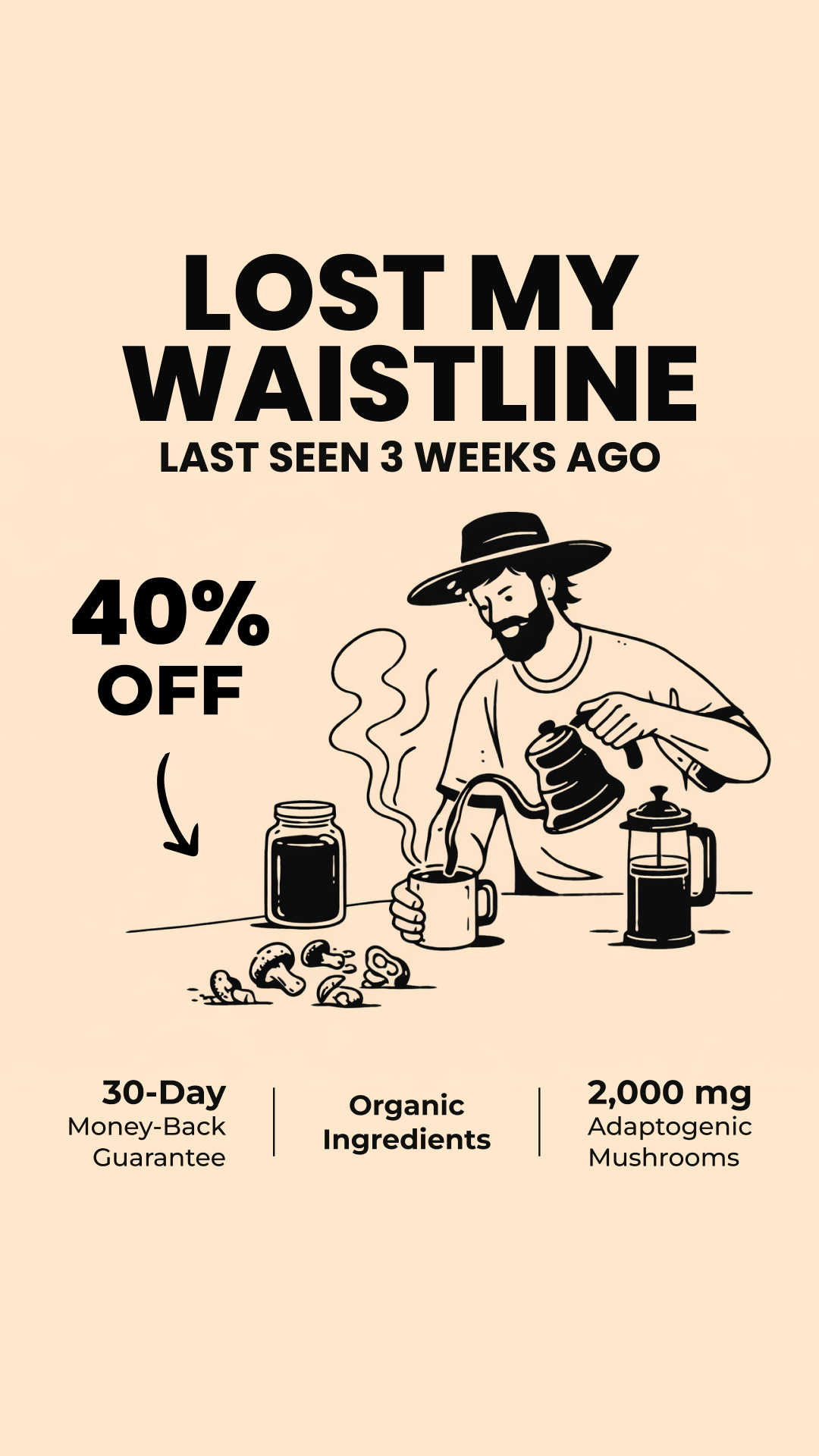 RYZE Superfoods Facebook ad