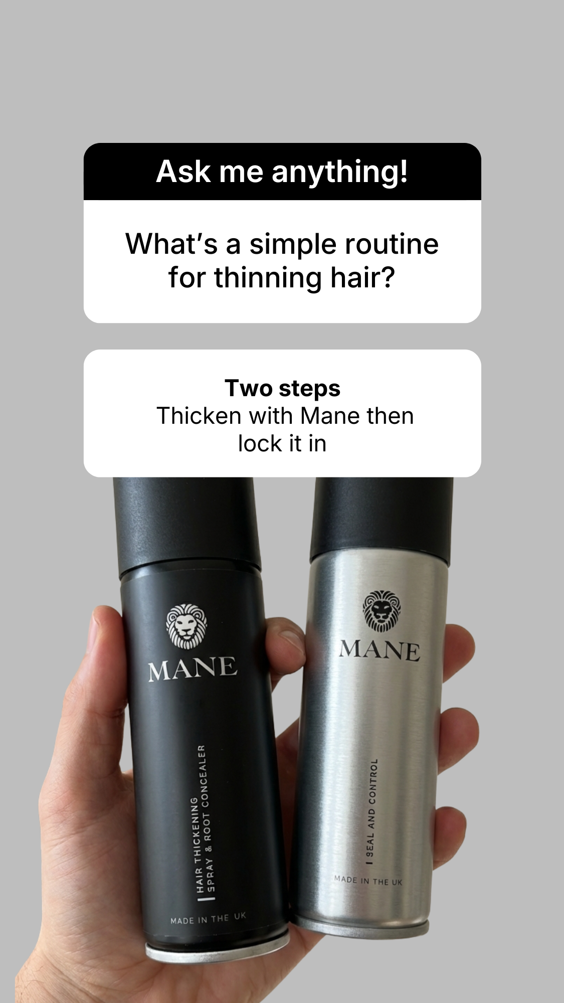 Mane International Facebook ad