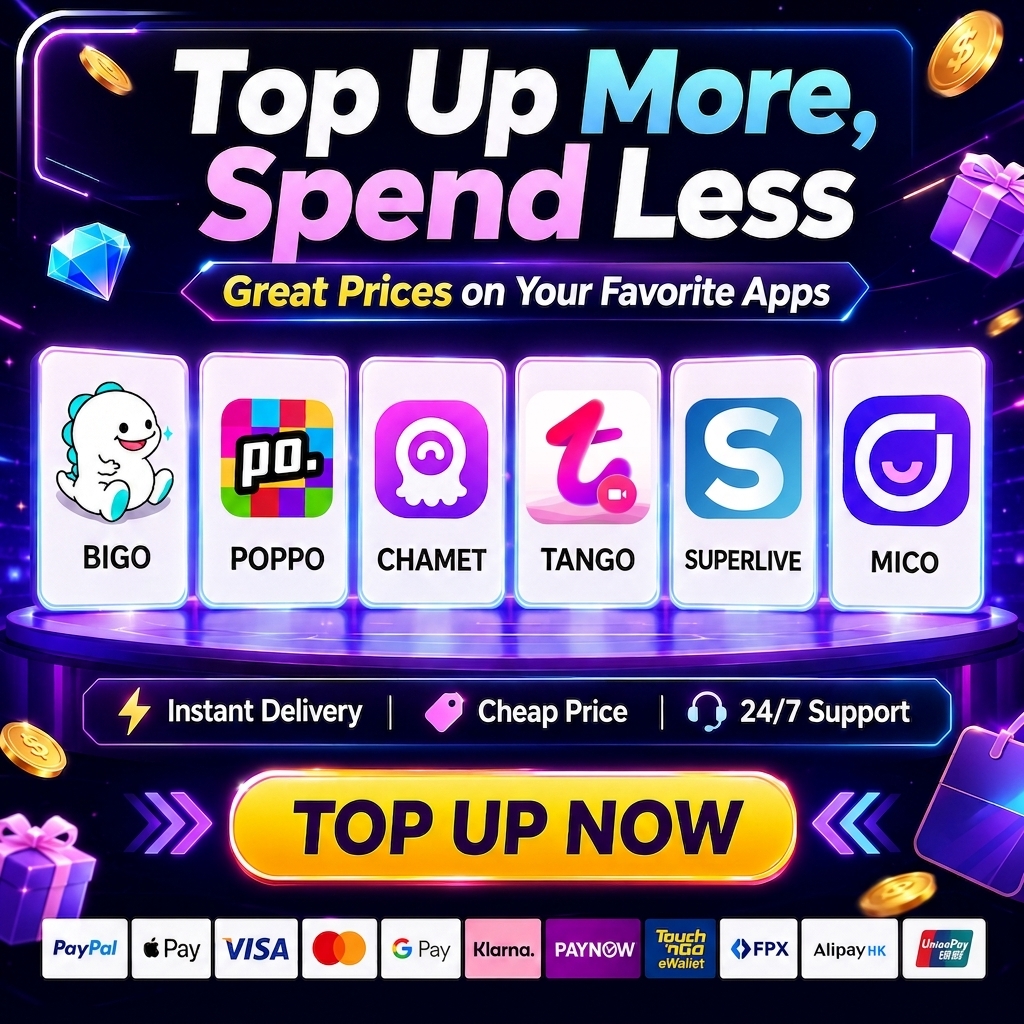 AppTopup.com Facebook ad: Top Up Your Favorite Apps for Less