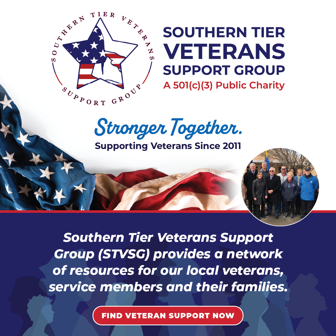 Southern Tier Veterans Support Group Facebook ad: Veterans. Service Members.