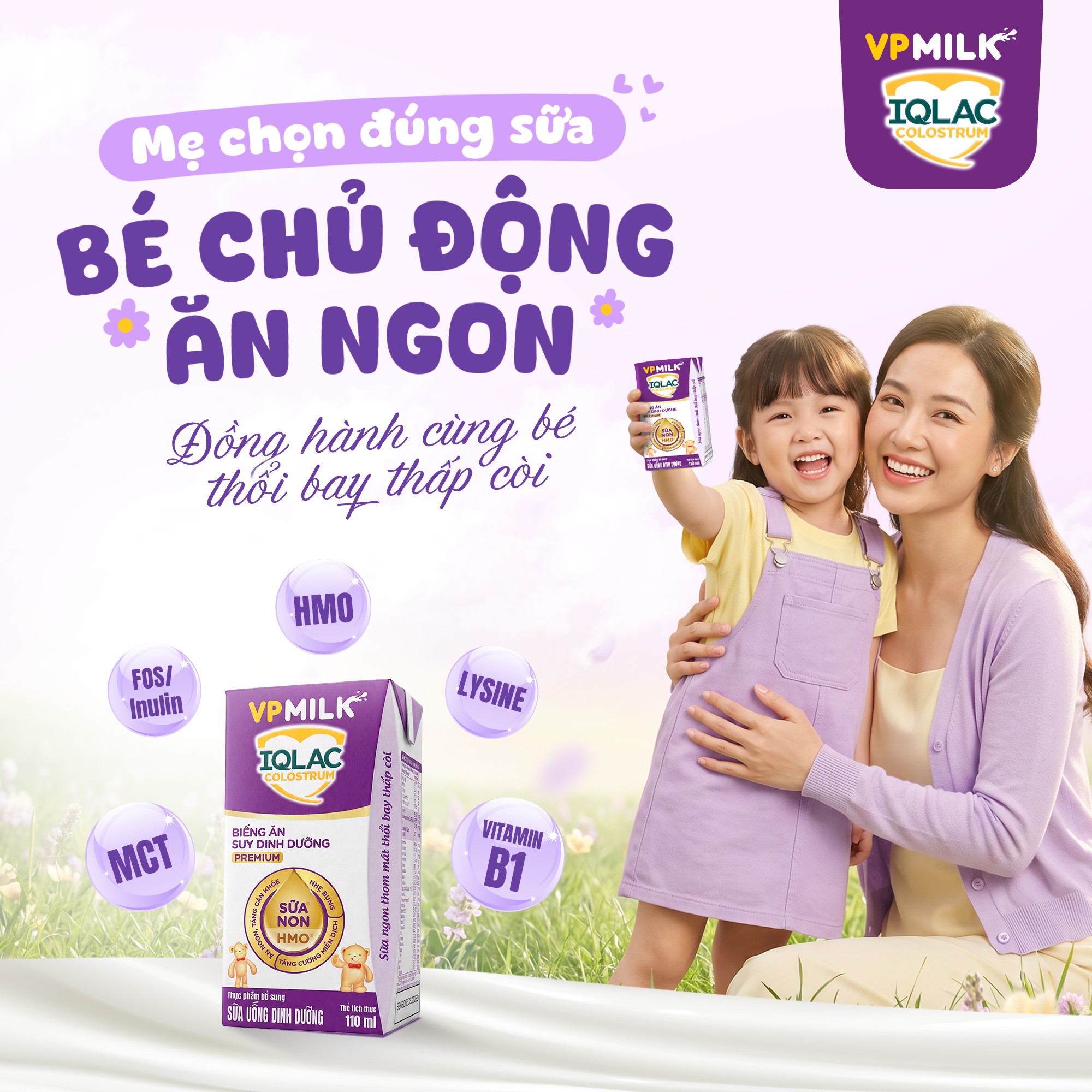 VPMilk IQLac Facebook ad: Mẹ chọn đúng sữa, Bé chủ động ăn…