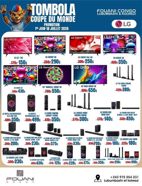 Fouani Lubumbashi Facebook ad