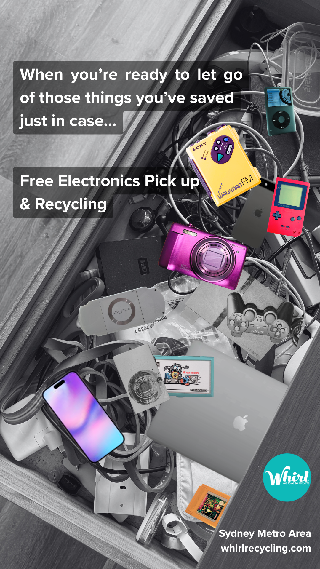 Whirl Recycling Facebook ad from May 25, 2026