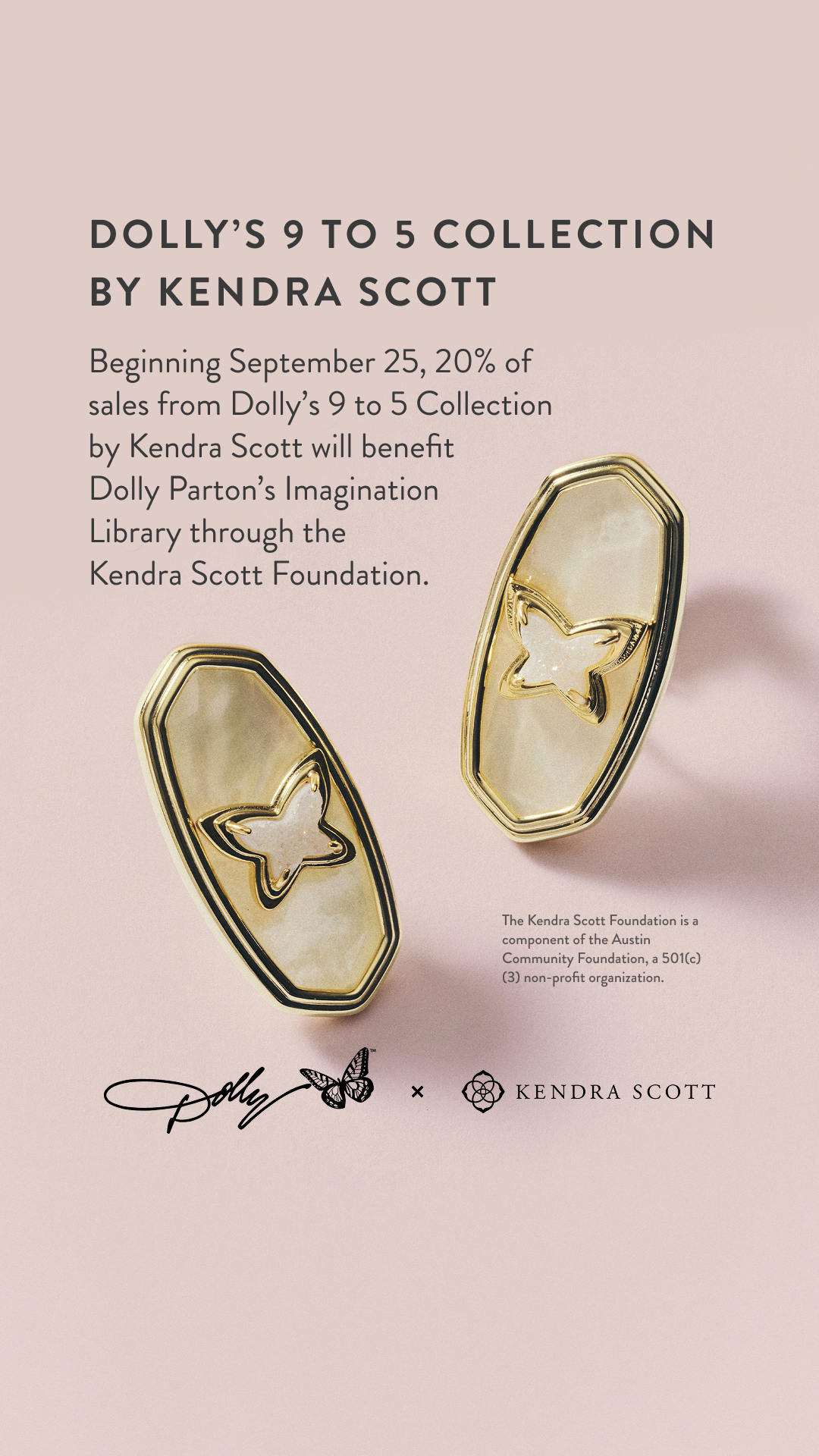 Kendra Scott Facebook ad: Shop for Good