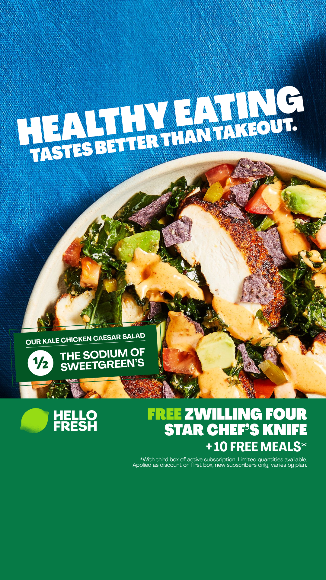 HelloFresh Facebook ad