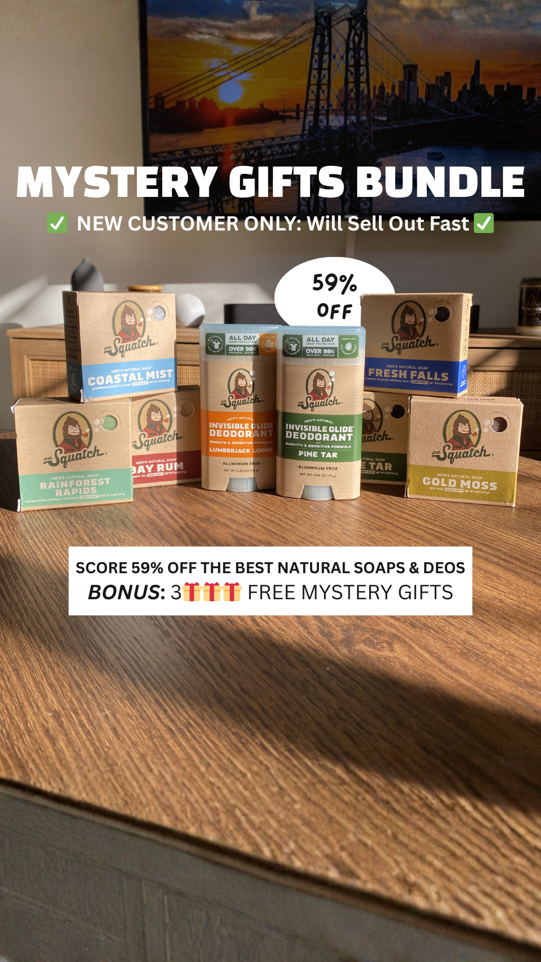 Dr. Squatch Facebook ad