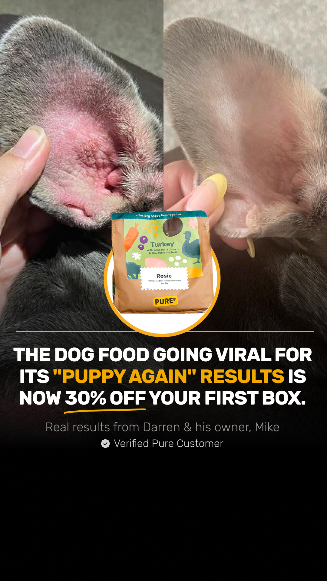 Pure Pet Food Facebook ad
