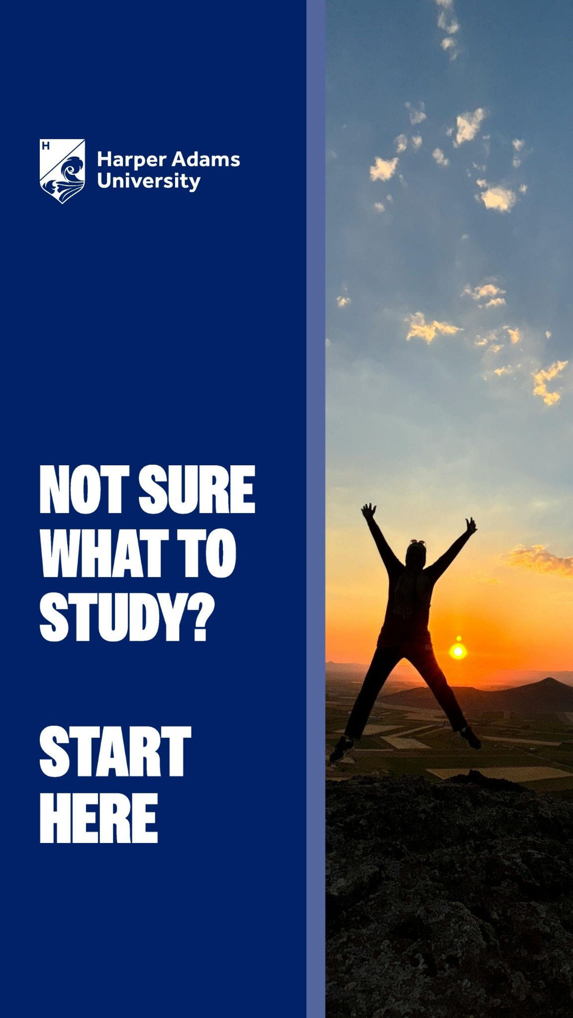 Harper Adams University Facebook ad