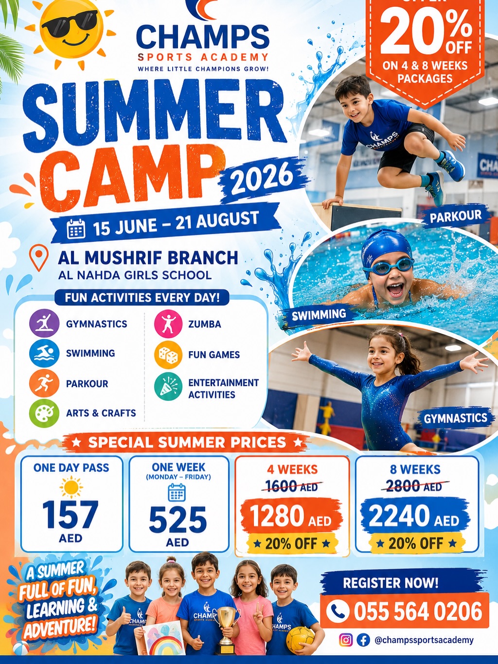 Champs AbuDhabi Facebook ad: CHAMPS SUMMER CAMP 2026
