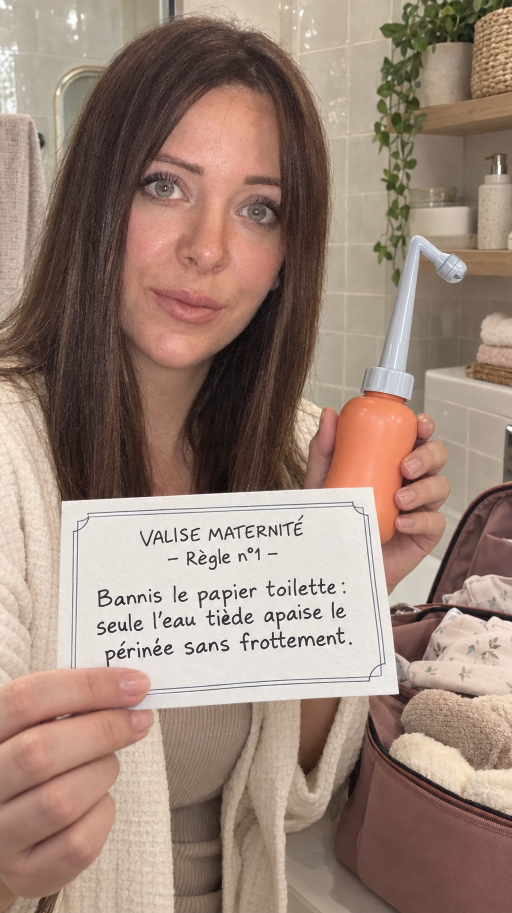 Stéphanie Brevet Facebook ad: Douchette post-partum Jho