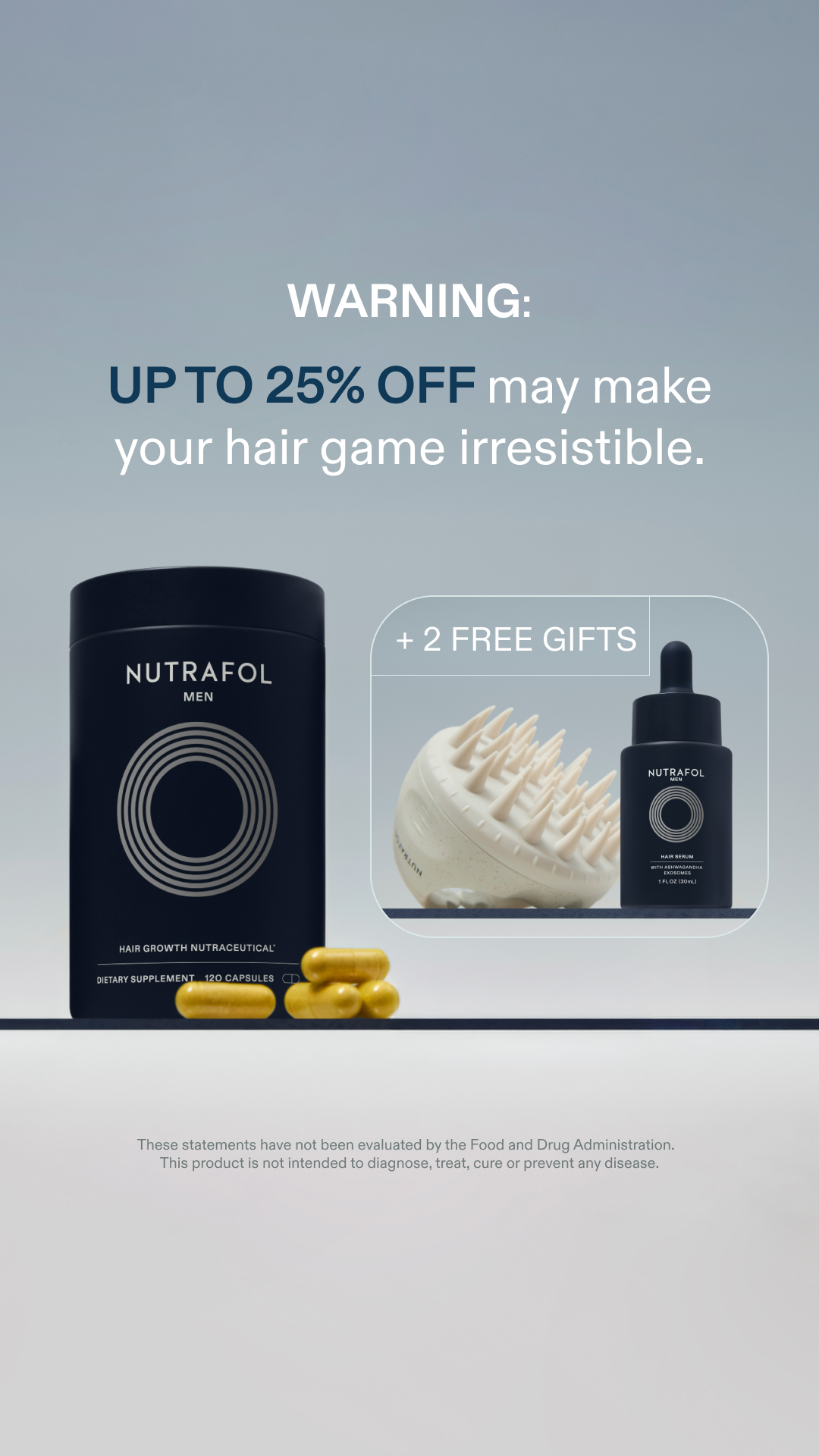 Nutrafol Men Facebook ad