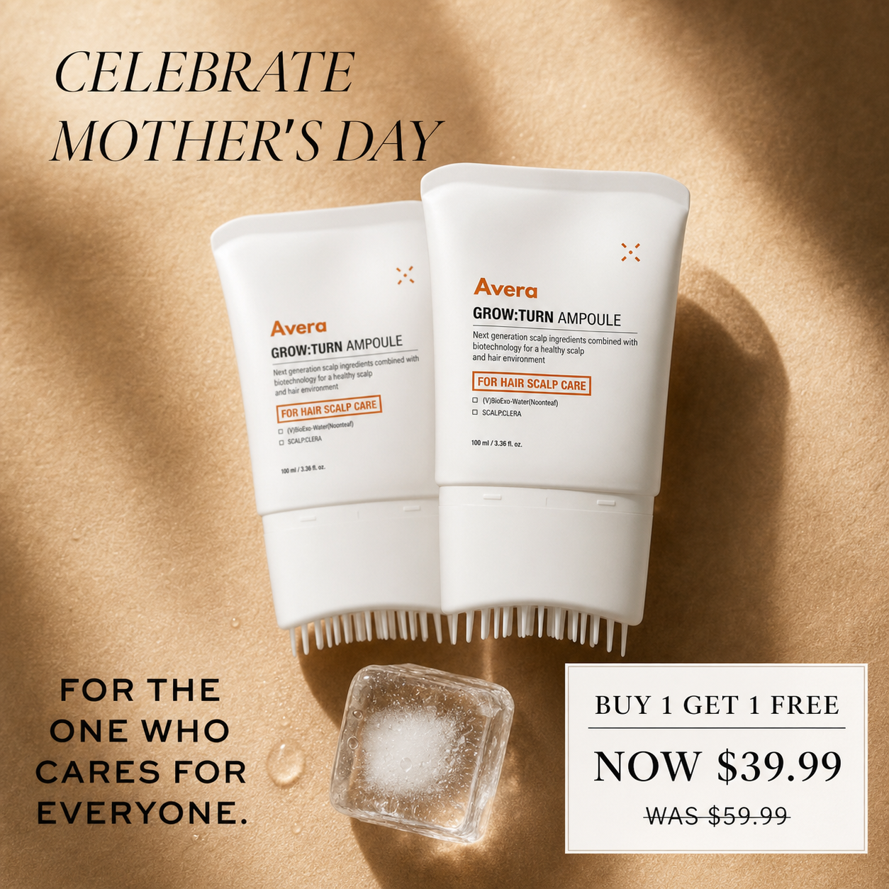 Avera Facebook ad: Korea's #1 Hair Growth Serum