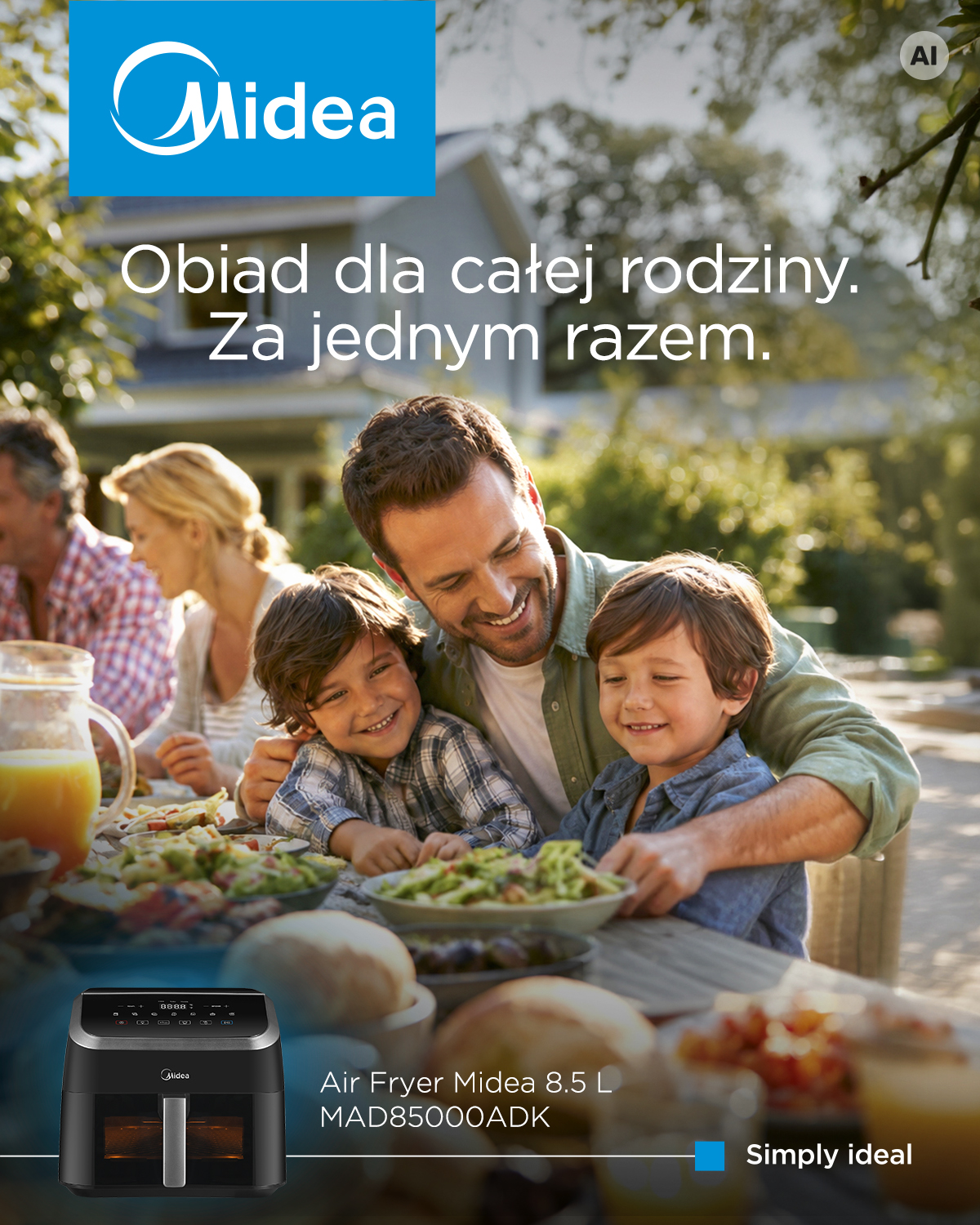 Midea Polska Facebook ad: Midea MAD85000ADK 2200W 9l - Dobra cena, Opinie w Sklepie…