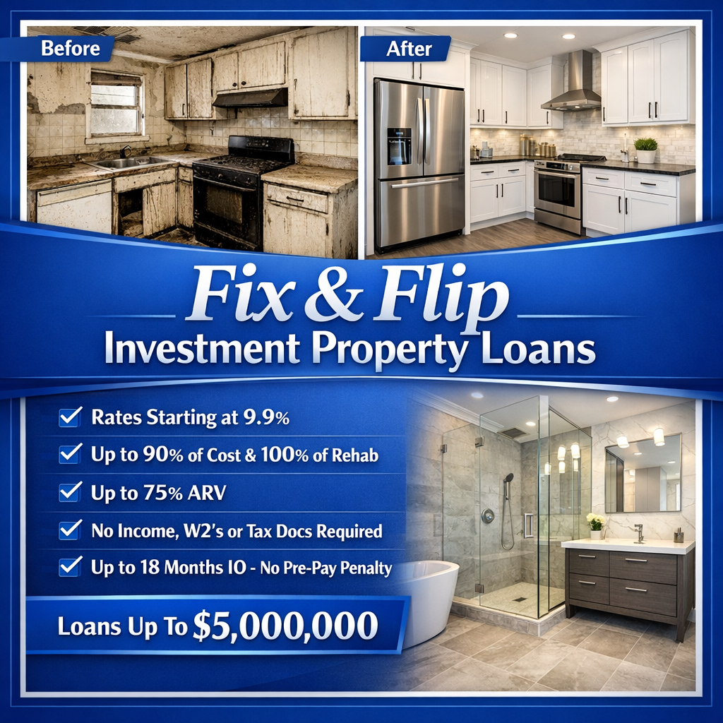 Global Asset Lenders Facebook ad: Investment Real Estate Loans