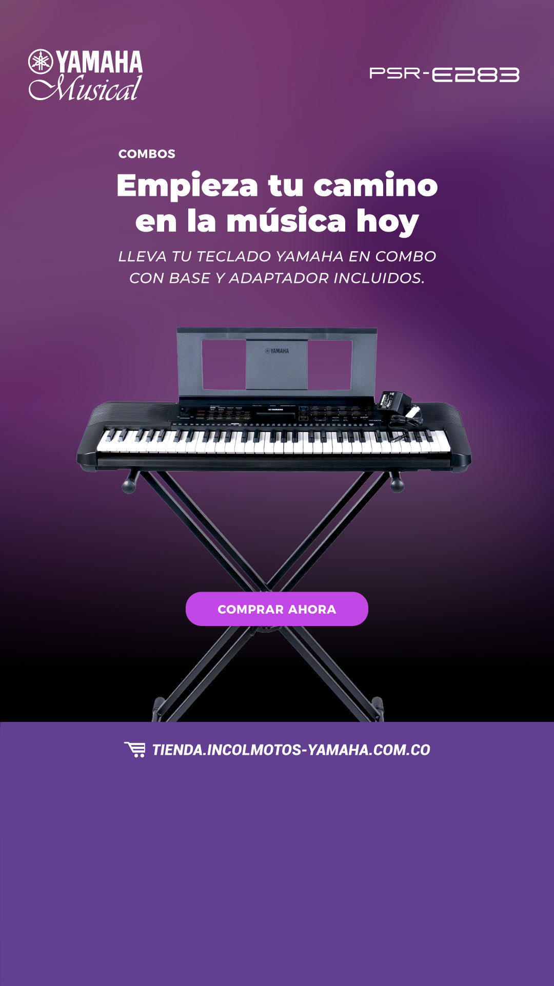 Yamaha Musical Colombia Facebook ad