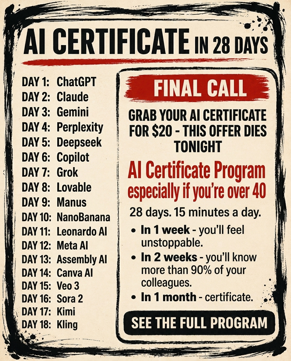 AI Weekly Facebook ad