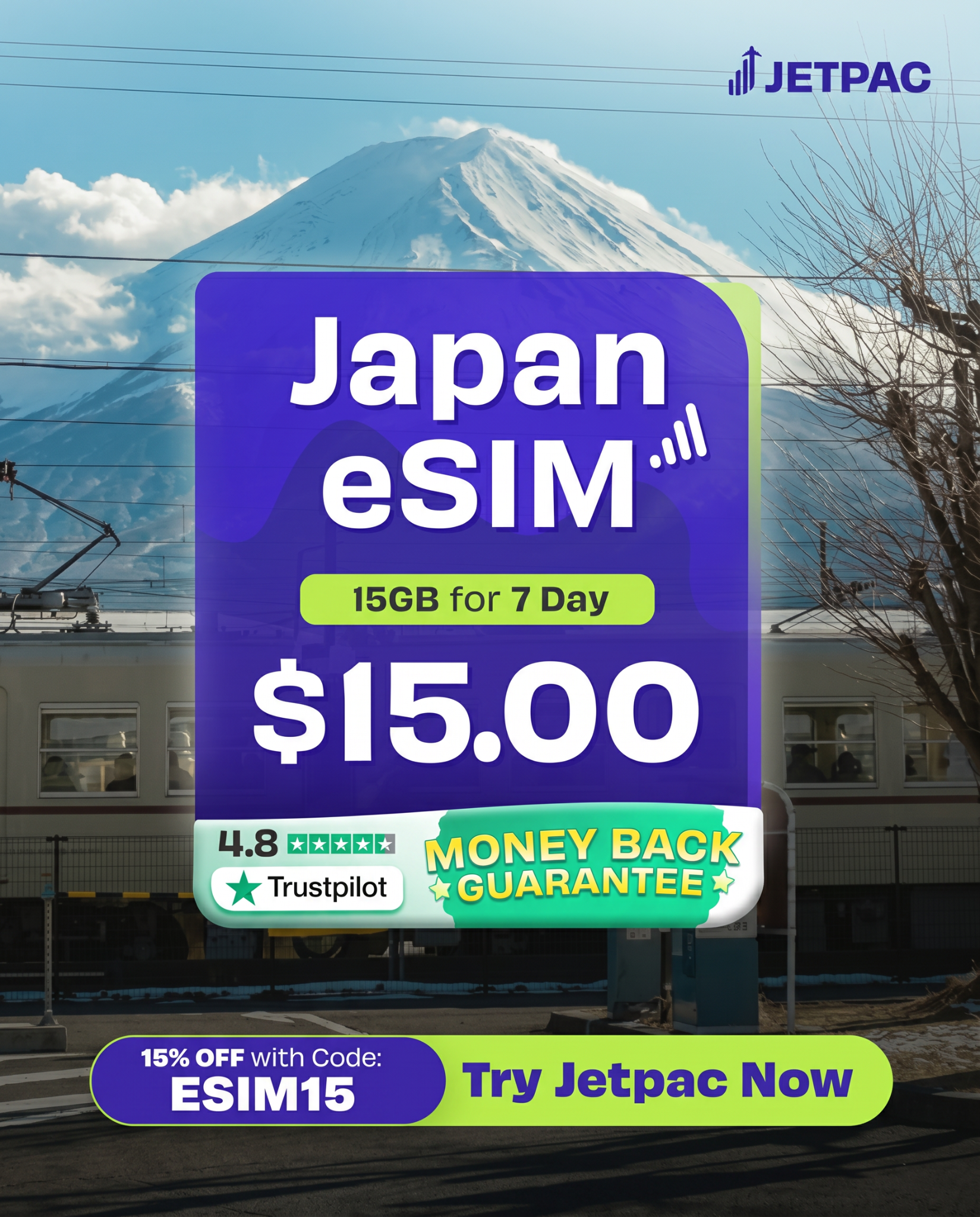 Jetpac Facebook ad