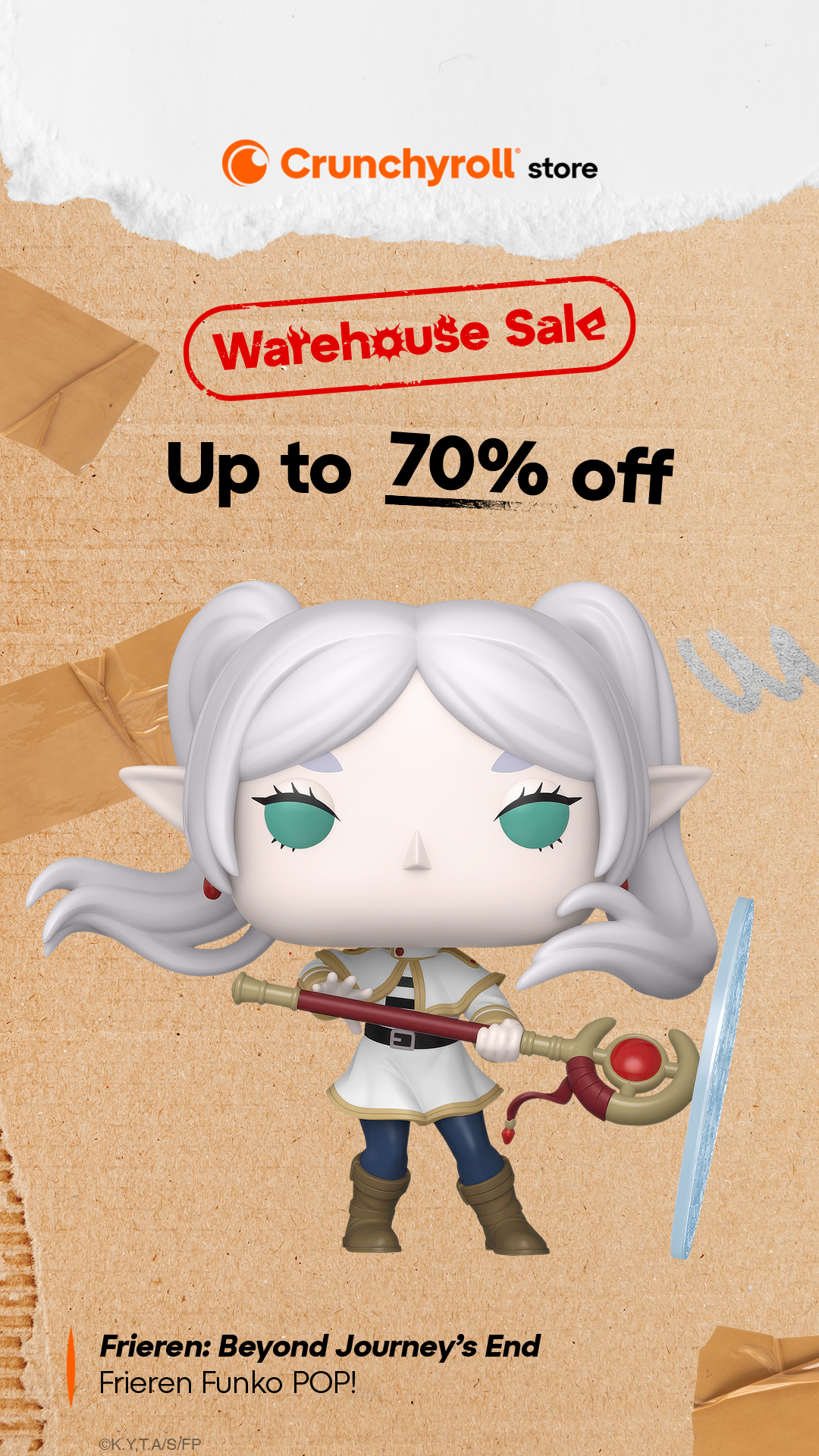 Crunchyroll Store Facebook ad from Feb 9, 2026