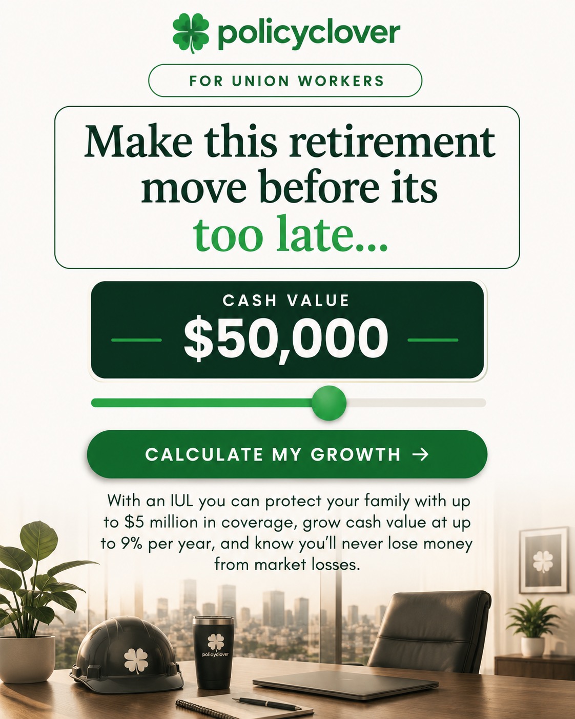 PolicyClover Facebook ad