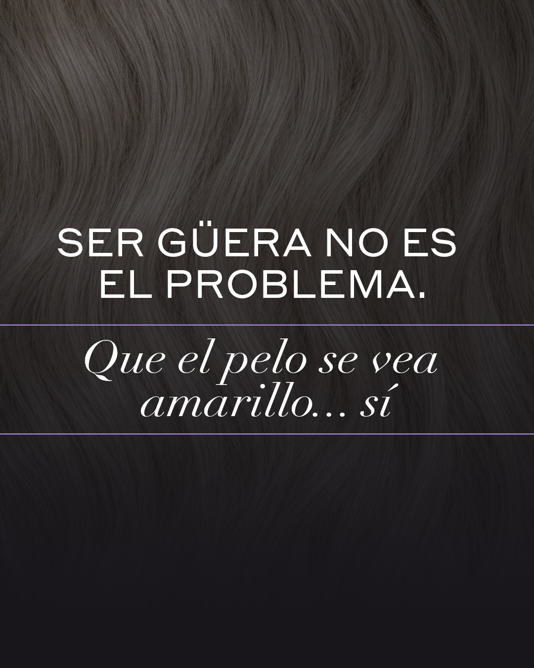 Martha Debayle Hair Tech Facebook ad: Ser güera no es el problema… que el…