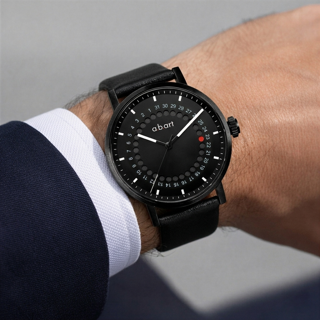 a.b.art watches Facebook ad: Jeder Tag zählt, Design mit Bedeutung