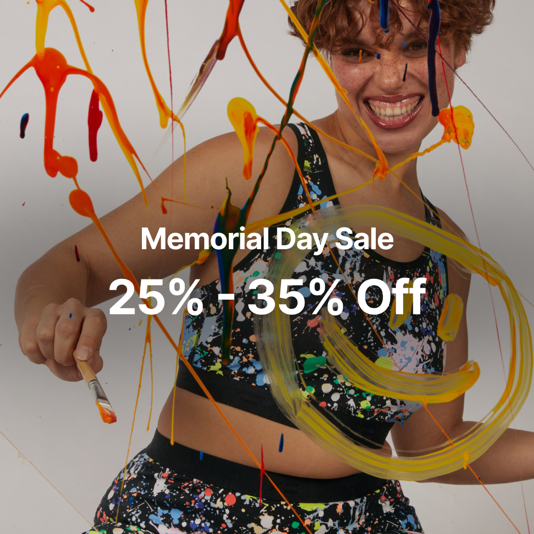 TomboyX Facebook ad: Essentials Wireless Soft Bra - Stripe Unbound