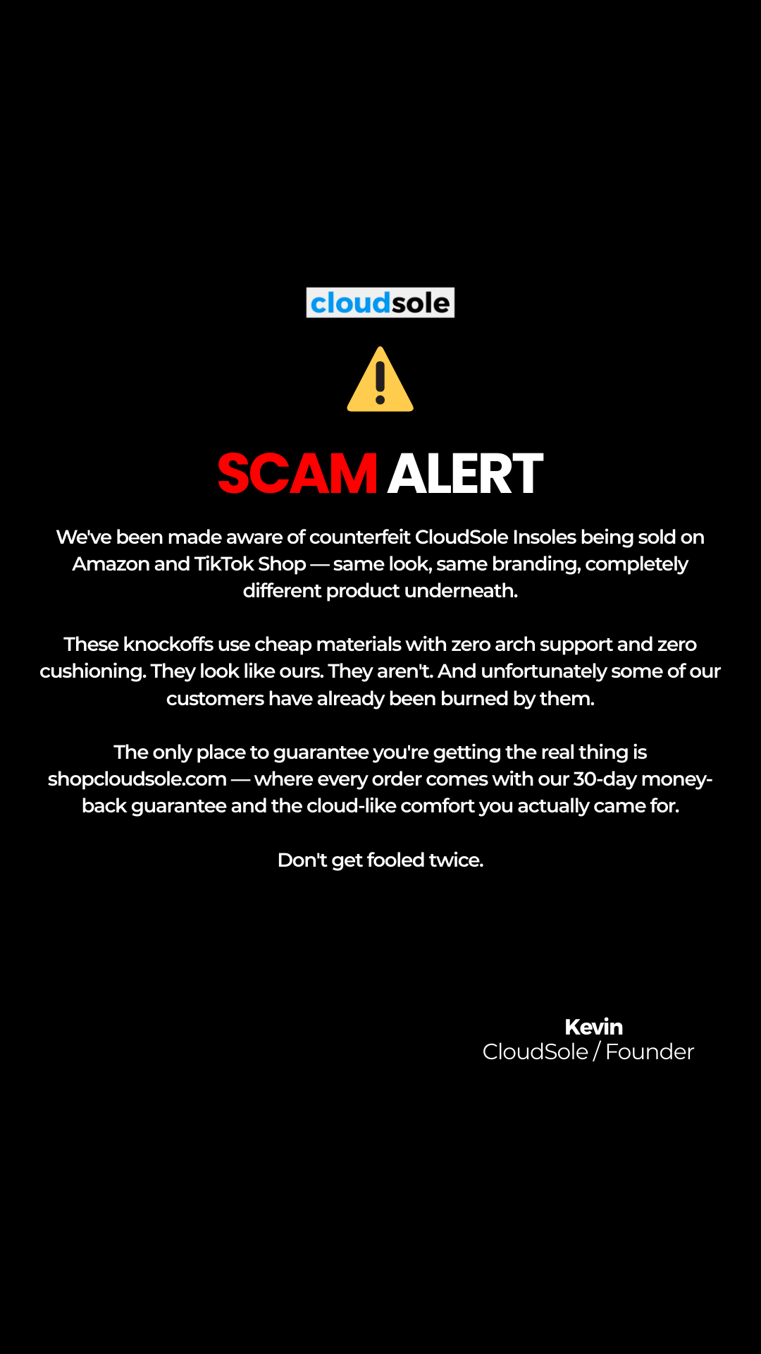CloudSole Facebook ad