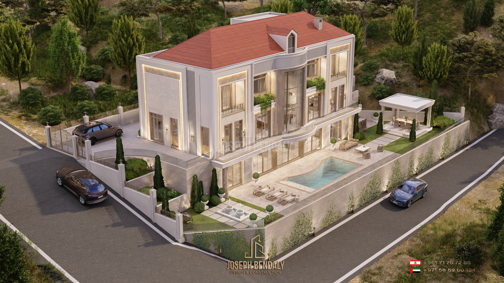 JB - Design & Construction Facebook ad: من الرخصة للمفتاح.