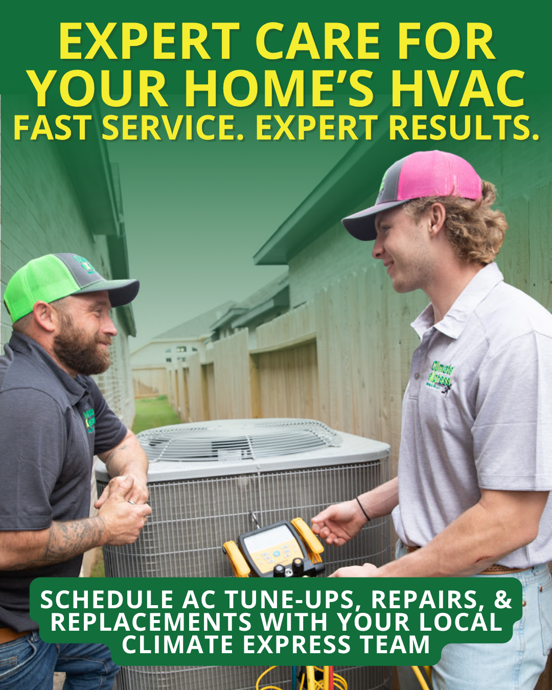 Climate Express Home Services Facebook ad