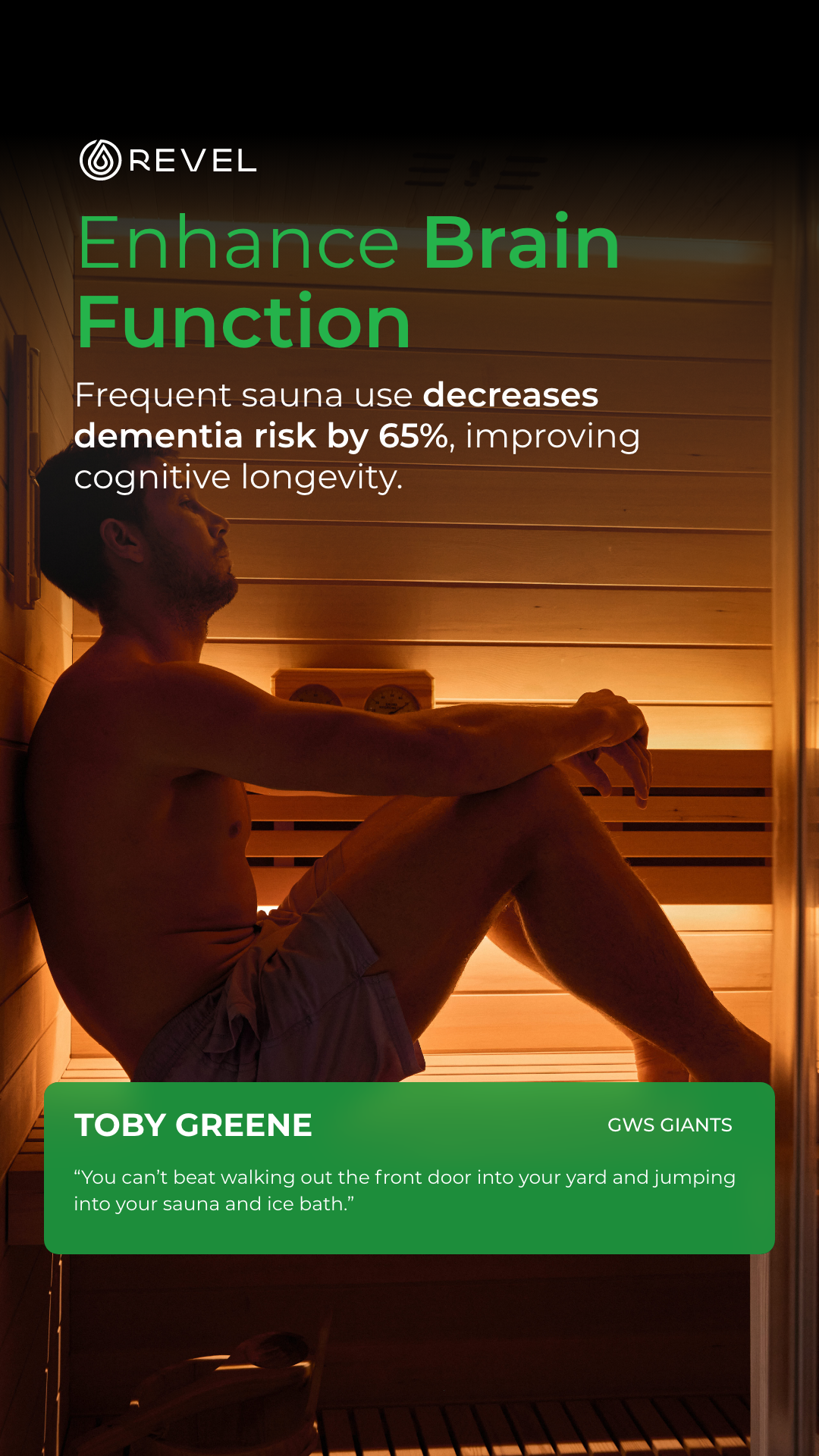 Revel Saunas Facebook ad