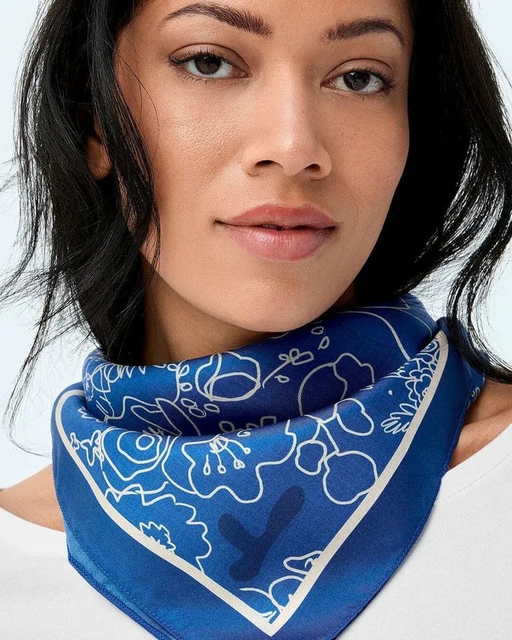 Jennifer Glasgow design Facebook ad: Our new @dora.nola scarves and neckerchiefs are simply…
