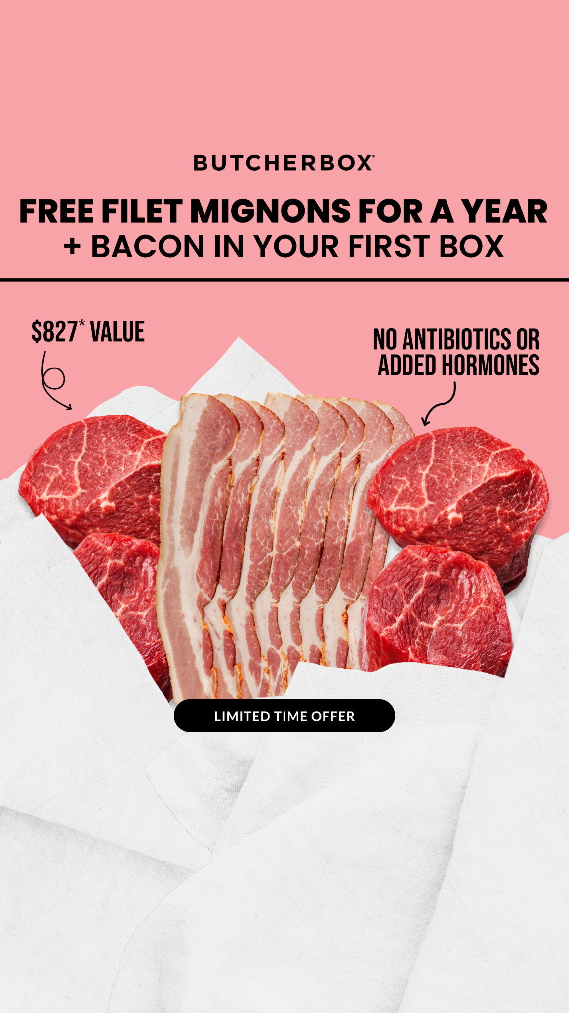 ButcherBox Facebook ad