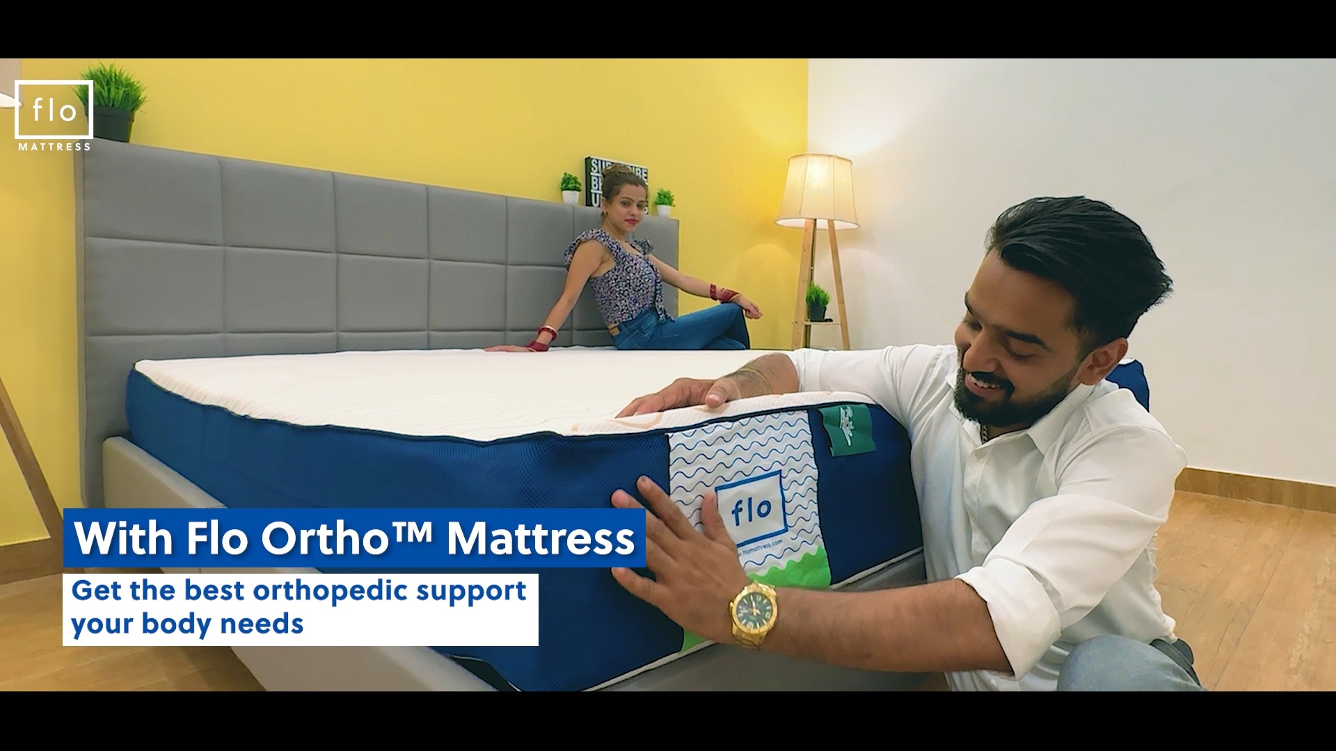 Flo Mattress Facebook ad: Struggling with back pain?