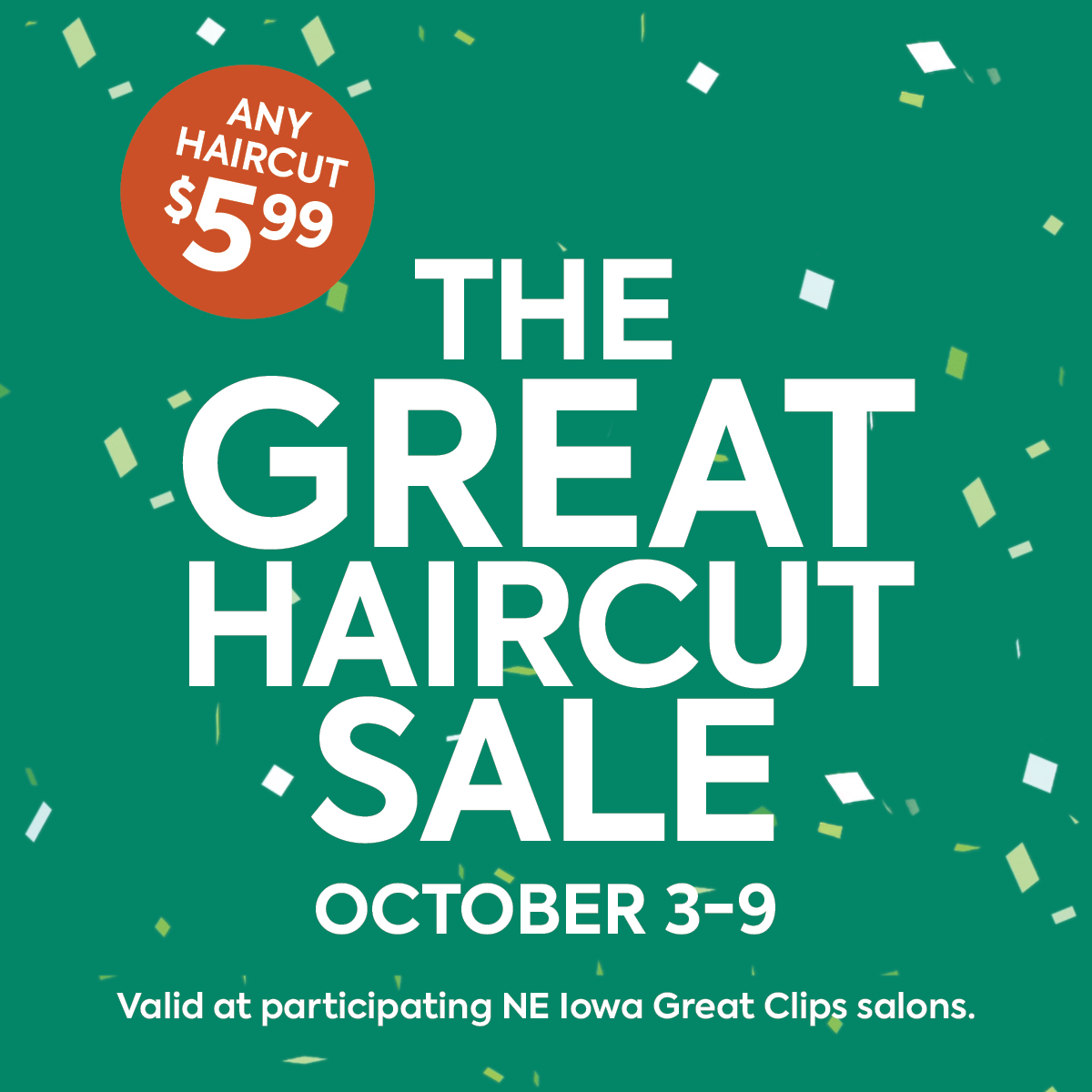 Great Clips Facebook ad: Great hair. Great Price.