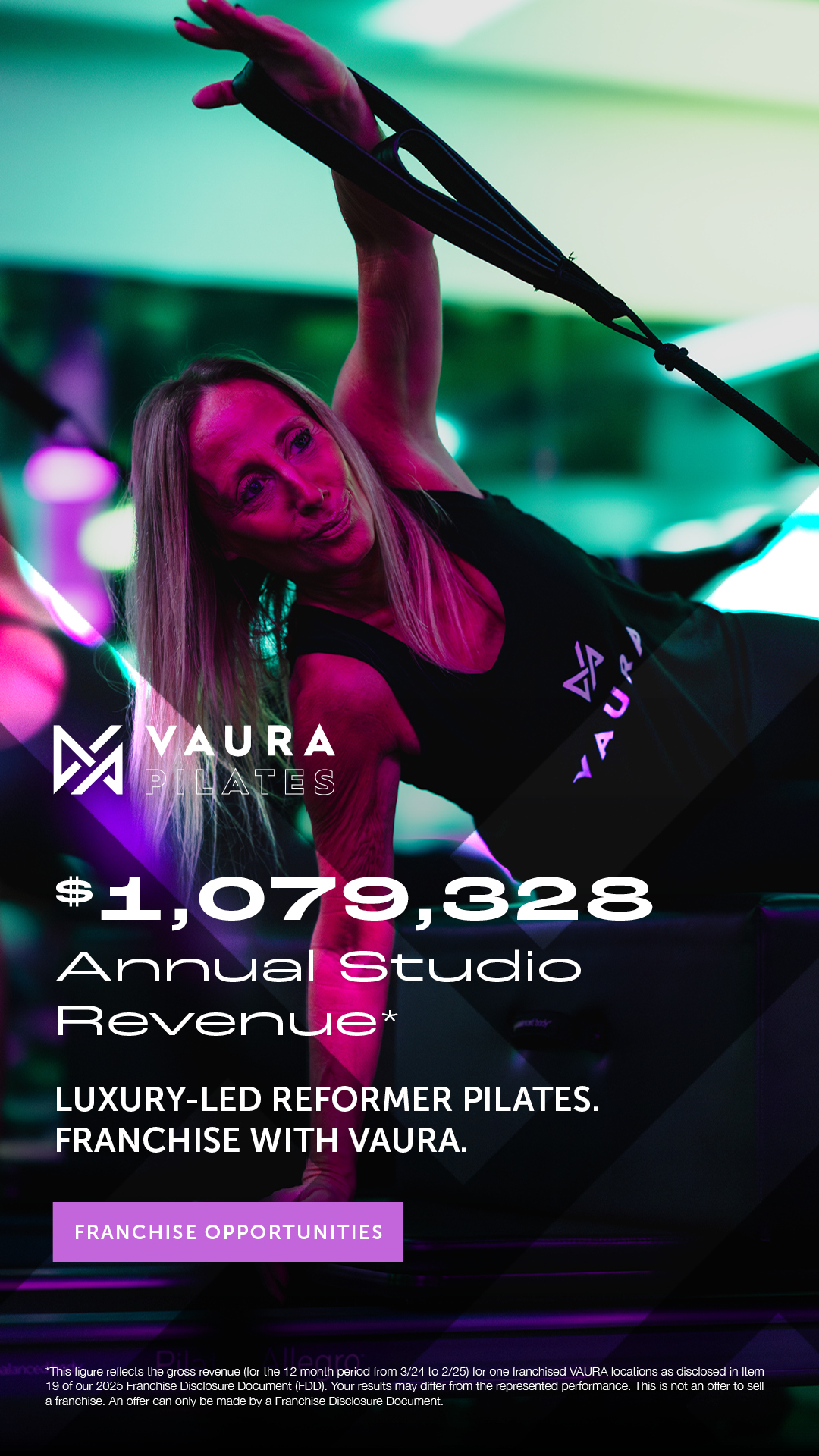 VAURA Pilates Facebook ad