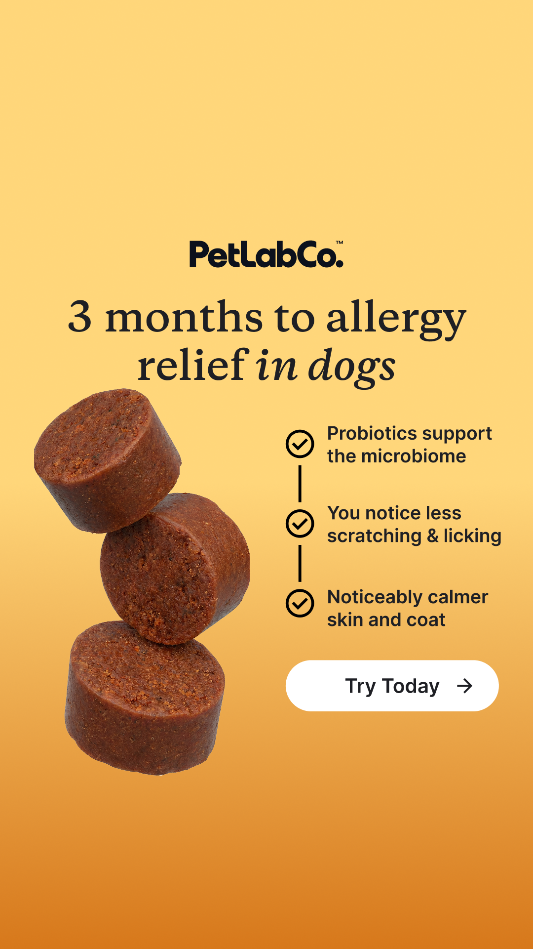 PetLab Co. Facebook ad