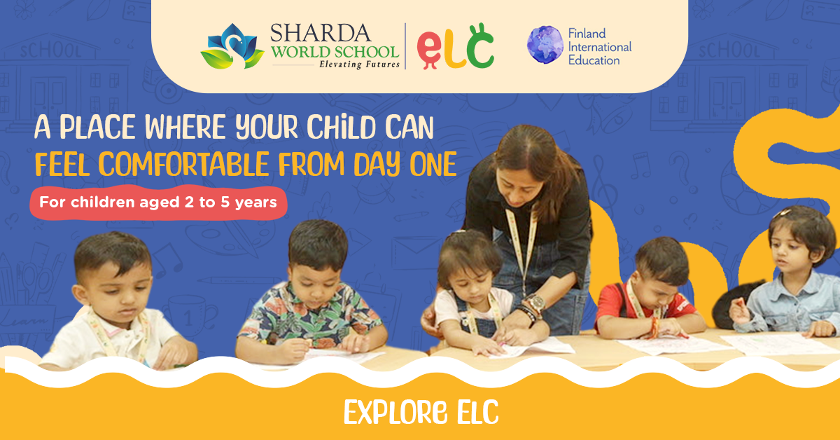Sharda World School ELC Facebook ad